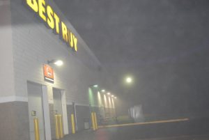 Logan proving electrical work for Best Buy
