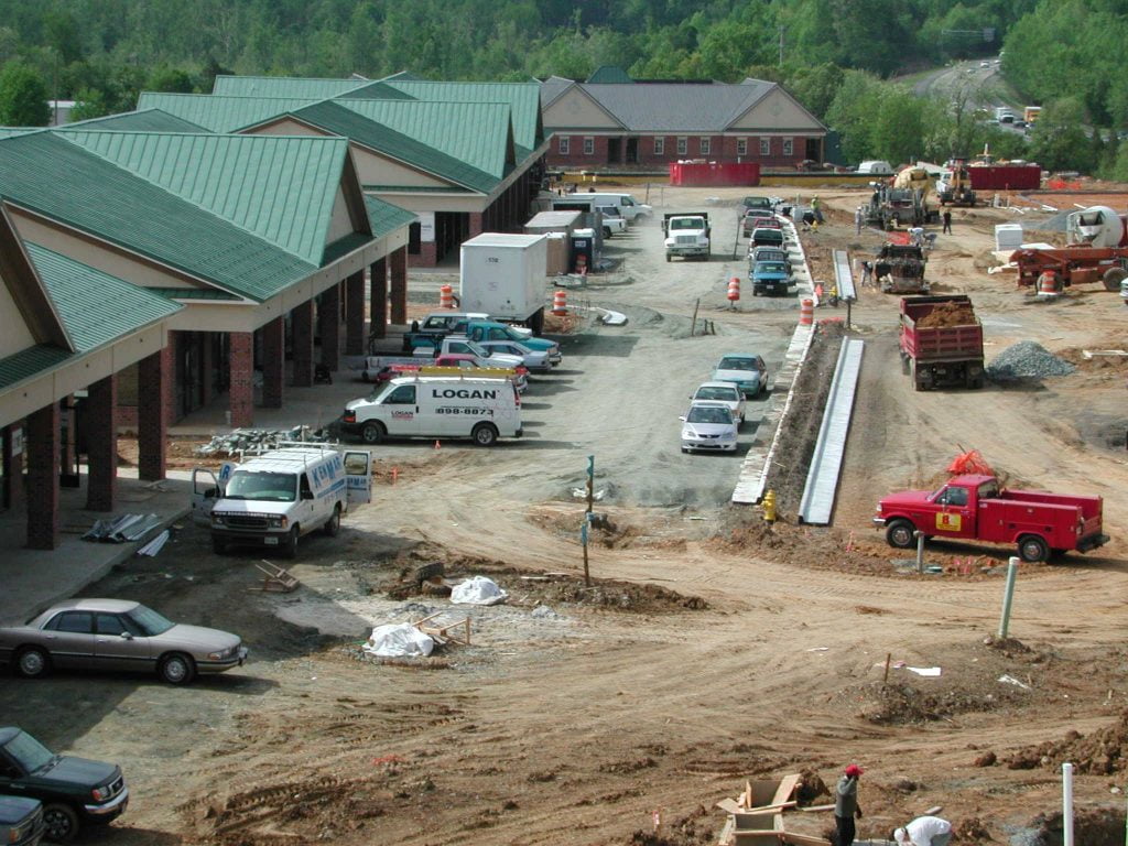 Logan on jobsite providing commercial electrical service