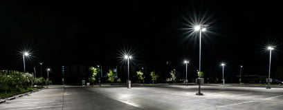 Parking Lot Lighting installation