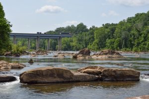 I-95 bridge over the Rappahannock River in Fredericksburg, Virginia