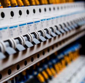 Industrial Voltage switchboard with circuit breakers