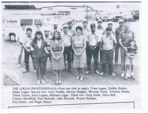 Company picture at our office in the 80's